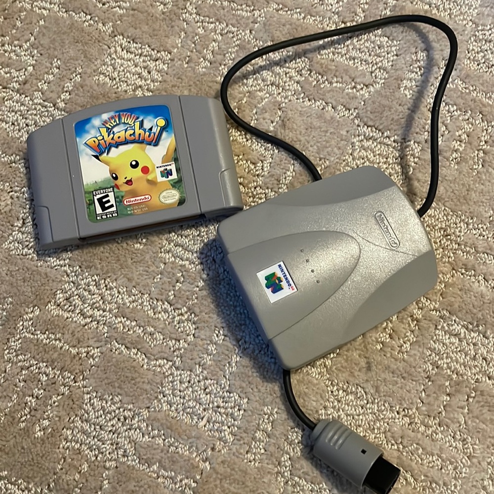 N64 Hey You Pikachu and adapter thing